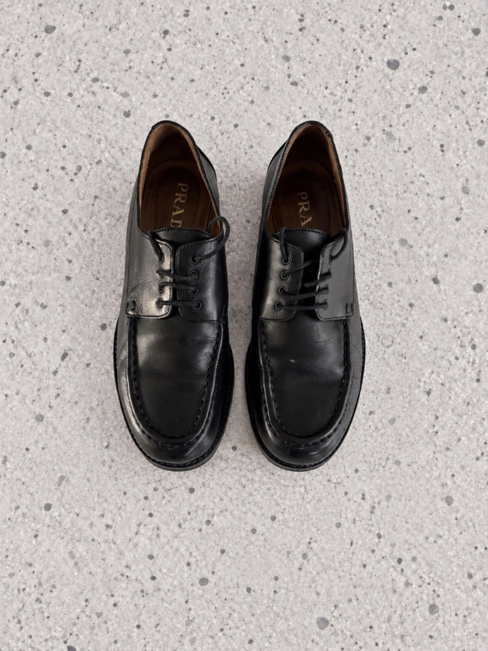 Prada Loafers Black Women's *VINTAGE* Sz 7.5 us Authentic ❤️